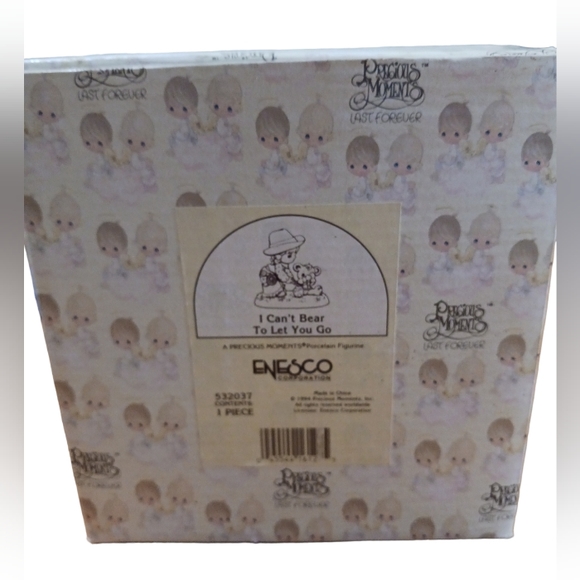 Precious Moments Porcelain Figurine "I can't bear to let you go" 1994 - Picture 7 of 7